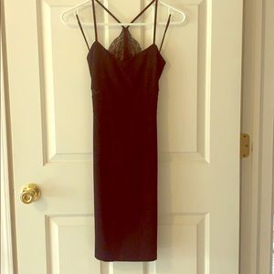 Express lace sheath dress